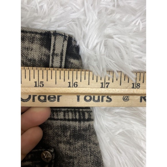 Revolution By Revolt Women Size 13 Black Stretch Jeans Flag Print NWT - Picture 8 of 11